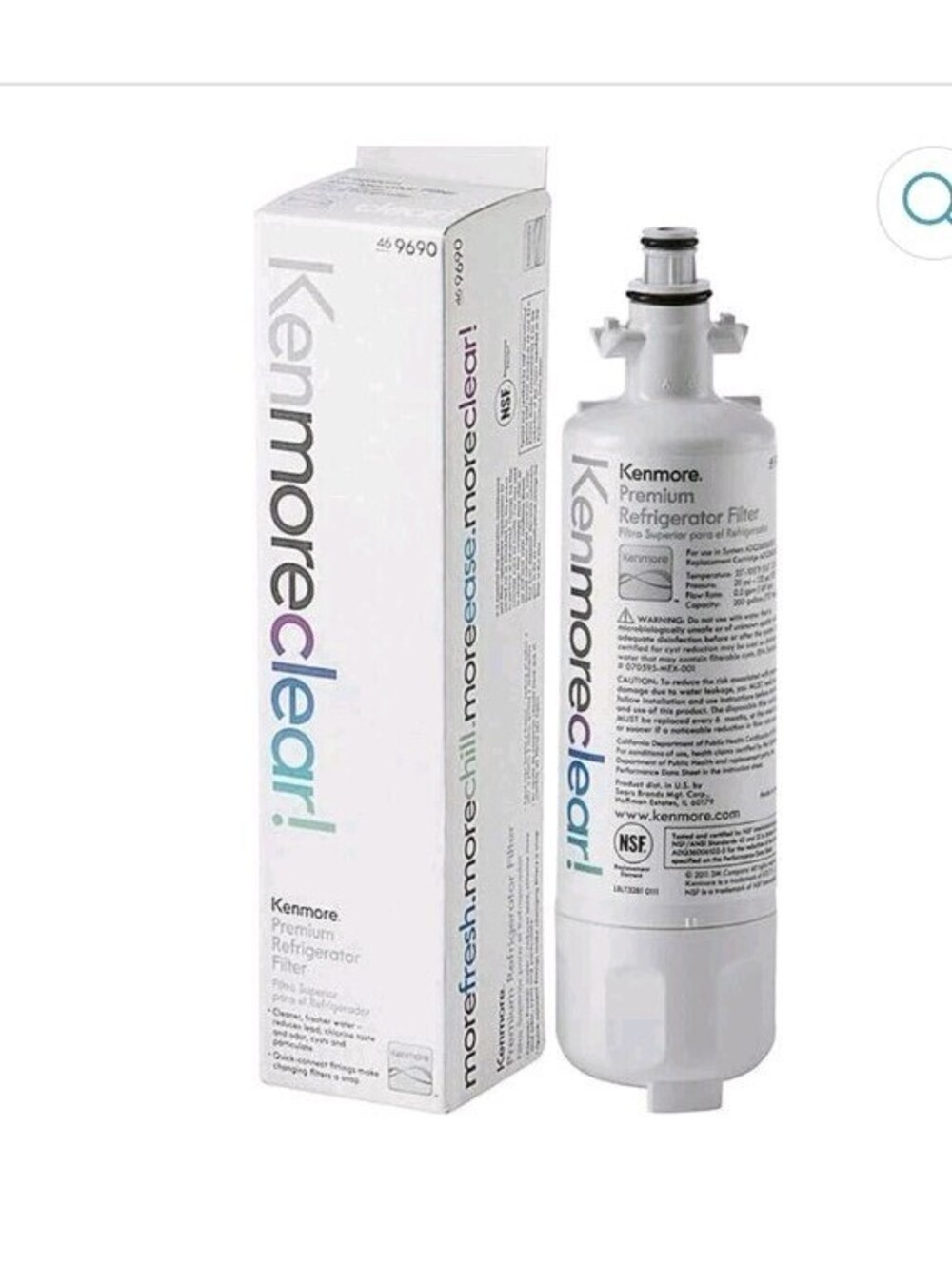 KenmoreClear 46-9690 Refrigerator Water Filter Kenmore Clear Replacement NEW